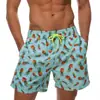 Calções de Praia Masculinos Transfronteiriços Estampados 3D Tamanho Grande Secagem Rápida Calções de Natação Série Frutas Flamingo Calções de Praia