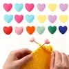 Tapones de Silicona de Colores en Forma de Corazón para Agujas para Prevenir Deslizamientos, Herramientas de Tejer, Tapones de Silicona Antideslizantes para Agujas