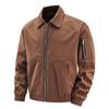 Chaqueta de Vuelo para Hombre Primavera y Otoño Nueva Tendencia Estilo Hong Kong Cuello Alto Resistente al Viento Juvenil Casual Versátil Chaqueta de Trabajo para Hombre