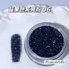 Venda Direta de Fábrica de Flores Rosa Fada Azuis com Pó de Glitter em uma Caixa Redonda Grande, Decorações Clássicas de Unhas com Lantejoulas Azuis