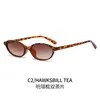 Gafas de Sol Cuadradas Frescas Más Vendidas de Amazon 2025 con Montura Ovalada Retro Marco Pequeño Visera Solar de Moda Transfronteriza