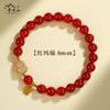 Pulsera de Cinabrio Putuo Mountain para Mujer, Pulsera de Calabaza de Jade Hetian Imitación para el Año de Nacimiento