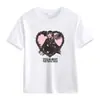 Comercio Exterior Americano Verano Pesado Color Sólido Estampado de Letras Algodón Manga Corta Camiseta Manga Media Ropa para Clase Padre-Hijo Ropa para Niños