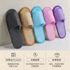 Pantuflas Desechables Específicas del Hotel, de Lino con Suelas Gruesas, Adecuadas para Pies Grandes, Lavables, Amigables con los Huéspedes, Transpirables, Antideslizantes, Zapatos Abiertos para Discotecas