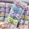 Látex de Cabelo Infantis Fofos com Lantejoulas Peroladas e Strass Desenho Animado Sanrio Kt Cat para Meninas, Elásticos para Alunos do Ensino Fundamental
