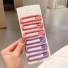 Pinza para el cabello con flequillo para adultos, color marrón mate, nueva pinza para el cabello Cyber Popular, grande, esmerilada, con bb, pinza para el cabello rota lateral para niña