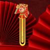 Presente de Ano Novo Cinco Deuses da Riqueza Marcador de Página de Metal Estilo Chinês Estilo Nacional Escritório Abertura de Empresa Presente Criativo Atacado