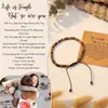 Amazon Transfronterizo Nuevo Picasso Hoja Pino Rojo Cuentas Planas Cuentas con Esquina Cortada Pulsera Tejida Pulsera Ajustable para Mujer