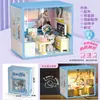 Casa de Ensamblaje de Mundo Miniatura DIY Casa Modelo Hecha a Mano Set de Juguetes para Niños Juego de Imitación Regalo