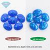 Huagang gema em forma de ovo plana plana plana artificial opala sintética pedra nua oval opala gema OP27