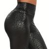 Comercio exterior nuevo transfronterizo estampado de leopardo ajustados pantalones de yoga Europa y Estados Unidos malla infrarroja usar leggings elásticos deportes fitness pantalones