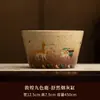 Cenicero de cerámica de Dunhuang con tapa para evitar que las cenizas vuelen, adecuado para el hogar, hotel, oficina, mesa de té, caja de regalo de alta gama y elegante
