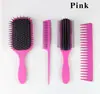 Pente de Nove Fileiras Amazon Masculino para Cabelo Penteado para Trás, Pente de Massagem para Estilização de Cabelo Feminino com Dentes Largos e Cabo Pontiagudo, Conjunto de Quatro Peças de Pentes