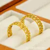 Pendientes de Moda Retro Franceses de Oro de 18 Quilates Europeos y Americanos de Acero de Titanio para Mujer Diseño de Nicho Pendientes de Botón Geométricos Transfronterizos Venta al por Mayor
