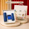 Conjunto de presente de luxo de alta qualidade para celebrações de aniversário corporativo, benefícios para compras em grupo e eventos de inauguração com logotipo personalizado