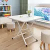 Mesa plegable de una pieza, mesa auxiliar de pie, mesa cuadrada pequeña simple para el hogar, mesa redonda, puesto conveniente, mesa pequeña para comer