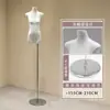 Soporte de Exhibición Modelo Original de Cuerpo Plano de Gama Alta Maniquí Muñeco Accesorios Tienda de Ropa para Mujer Maniquí de Vitrina de Tienda de Ropa de Medio Cuerpo Femenino