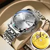 Relógio à Prova d'Água com Calendário Duplo Guangzhou Rui Zhi Yuan Fashion Não Mecânico Varredura Esqueleto Fundo Transparente Relógio Masculino Modelo TikTok