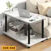 Mesita de Noche para Dormitorio del Hogar 2026 Nuevo Modelo Mesita de Noche Mesa Cuadrada Mesa Pequeña Estante de Almacenamiento Mesa Lateral Móvil