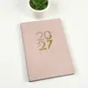 Caderno Completo em Inglês 2027 Planejador Diário 365 Dias Calendário Espanhol Capa Mole em Estoque