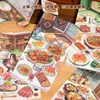 Libro de Pegatinas DIY de Comida Yuxian: Creación de escena de inmersión temática de comida, juguete antiestrés DIY de patrones de comida