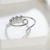 Anillo Giratorio de Nuevo Estilo Transfronterizo Anillo de Rueda Universal Anillo de Ansiedad para Mujer y Hombre Anillo de Cuentas Finas Ajustable Joyería