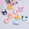 Lindos Animales Pequeños Dibujos Animados Hechos a Mano DIY Accesorios para Joyería Pegamento de Crema Resina Accesorios Pequeños Hebilla para Zapatos con Agujero Bolsa de Materiales