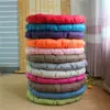 Cojín de Lino para Sentarse Cruzado, Esterilla de Tatami de Color Sólido Estilo Japonés, Cojín Engrosado para Meditación, Cojín Suave y Transpirable para Ventanas de Mirador