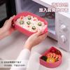 Bonita Fiambrera con Compartimentos Fiambrera Calentable en Microondas Trabajador de Oficina Fruta Vajilla Salida de Primavera para Niños Fiambrera Caja de Picnic