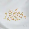 Contas de Posicionamento Atacado Aço Titânio Aço Inoxidável Redondo Clipável Fivela Plana Pulseira Colar DIY Acabamento de Joias Contas Fixas