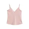 Camisola europea y americana de cuello en V para mujer, prenda exterior de verano 2026, camiseta base de alta elasticidad ajustada, top interior corto a la moda