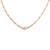 Collar de Acero Inoxidable Jinyiyuan Acero Titanio Baño de Oro de 18K Chapado al Vacío Collar que No se Desvanece Clip Cuenta Esmalte Simple y a la Moda