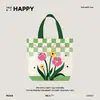 Bolsa de Regalo para el Día del Maestro, Souvenir de Tulipán, Bolsa de Empaque de Mano, Bolsa de Lona de Alta Gama y Práctica para Maestros