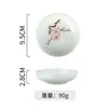 Prato de cerâmica estilo japonês com cor sob esmalte para molho de fondue, prato de temperos, prato pequeno para molho de soja e vinagre, prato criativo para lanches