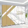 Pantalla de Oficina Personalizada Partición Pared de Fondo Empresa Negocios Bloqueo Plegable Móvil Simple Moderna Pantalla de Eventos