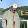 Chaqueta de Algodón Retro Japonesa de Béisbol para Hombre Otoño e Invierno Patrón de Diamantes Holgada Moderna Chaqueta de Algodón Venta al por Mayor Comercio Exterior