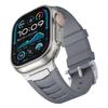 Correa para Apple Watch Adecuada para Iwatch11 Correa de Reloj 49mm con Orificios de Ventilación S10 Acero Inoxidable Fluororubber