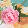 Flor artificial única peônia estrangeira decoração para casa decoração para sala de estar flor falsa reunião de casamento arte floral buquê transfronteiriço