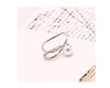Aretes creativos europeos y americanos de moda para todo tipo de orejas, clip para cartílago sin perforación, arete individual de diamante estrella en forma de U con perla para mujer