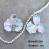 Pinza para el pelo de cabeza de orquídea mariposa simulada Tocado de flor Guirnalda de pared de flores Forma floral Flor artificial Flor artificial para manualidades Cabeza de flor Material