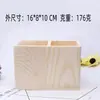 Portalápices de Madera Maciza Caja de Almacenamiento de Escritorio Caja Organizadora de Papelería de Madera con Múltiples Compartimentos Contenedor de Almacenamiento de Lápices para Oficina de Estudiante