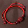 Cinabrio Zodiaco Zodiaco Zodiaco Buda ocho dioses guardianes Año del Tigre año zodiacal pulsera de cuerda roja femenina masculina pareja
