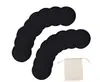 Almofadas Removedoras de Maquiagem de Fibra de Bambu Fornecedor Fabricante de Origem Transfronteiriça Almofadas Removedoras de Maquiagem de Fibra de Bambu Redondas de Camada Dupla em Estoque