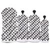 Golf cráneo negro remache funda de varilla de madera funda de varilla de empuje 1/3/5/UT varilla de madera semicircular protección de cabeza de varilla en forma de L