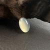 Artesanías de Piedras Preciosas Ovaladas al por Mayor del Fabricante, Anillo con Cara de Calcedonia Blanca Transparente de Alto Brillo, Accesorios de Joyería en Piedra Suelta