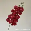 Orquídea Phalaenopsis 3D, Blanca, 9 Flores, Flor Artificial con Toque Real, Adecuada para Decoración de Bodas, Decoración de Hoteles, Pétalos al por Mayor para Decoración