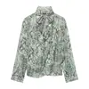 Estilo Europeo y Americano Transfronterizo Z Nueva Moda Ropa Femenina al por Mayor Camisa Holgada con Estampado de Animales 8540307