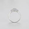 Anel de diamante europeu e americano transfronteiriço s925 Sterling Silver Fashion Classic 1G Anel de Diamante Feminino Leve Luxo de Alta Qualidade All-match Anel Proposta Presente