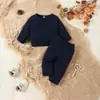 Novo suéter de primavera e outono para bebê, conjunto esportivo, conjunto de duas peças para meninas