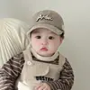 Chapéus Infantis, Estilos Primavera e Outono, Meninos e Meninas, Toucas de Bebê, Estilo Coreano, Bonés de Basebol Bordados Estilosos e Fofos